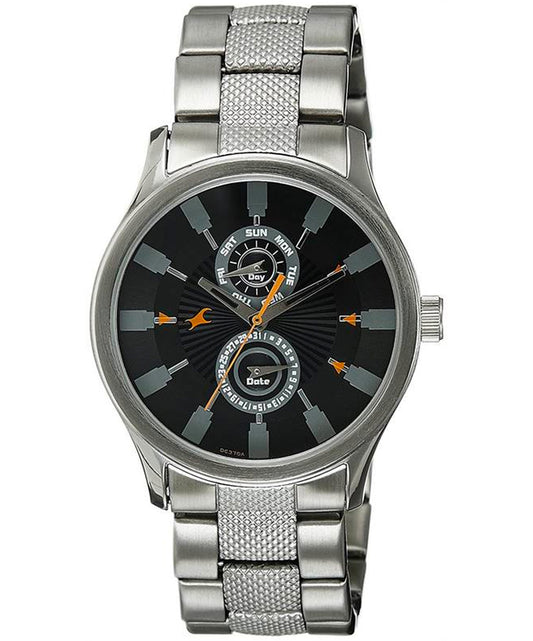 Fastrack, Men's, Analog Watch, Black Dial, with Stainless Steel Band, FA-3001SM05