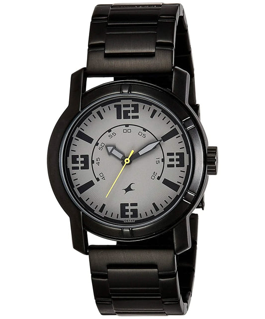 Fastrack, Men's, Analog Watch, Black Dial, with Stainless Steel Band, FA-3021NM01
