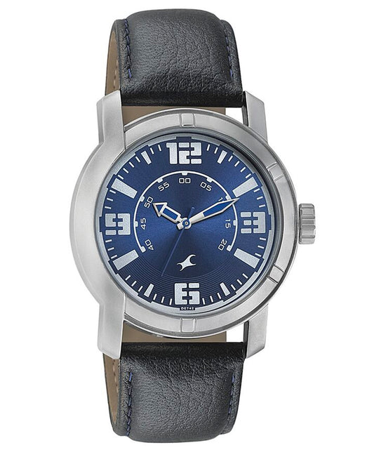 Fastrack, Men's, Analog Watch, Blue Dial, with Leather Band, FA-3021SL05