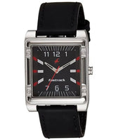 Fastrack Men's Watch Analog, Black Dial Black Leather Strap, 3040SL02