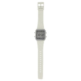 Casio Men's Digital White Dial Watch With White Resin Band, W-221H-8AVDF
