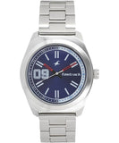 Fastrack, Men's Watch Varsity Collection Analog, Blue Dial Silver Stainless Steel Strap, 3174SM02
