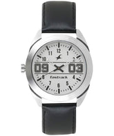 Fastrack, Men's Watch Analog, White Dial Leather Strap, 3175SL01