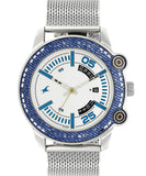 Fastrack, Men's Watch Analog, White Dial Mesh Band, 3188KM01