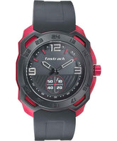 Fastrack, Men's Watch All Nighters Collection Analog , Dark Grey Dial Silicone Band, 3192AP01