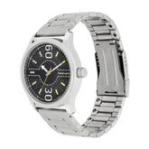 Fastrack, Men's Watch Analog , Black Dial Silver Stainless Steel Strap, 3197SM02