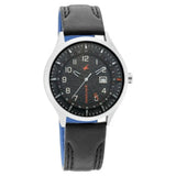 Fastrack 3205TL02 Watches Fastrack, Men's Watch Analog, Black Dial Black Leather Strap, 3205TL02