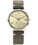 Fastrack, Men's Watch Tripster Collection Analog , Green Dial Brown Leather Band, 3237SL02