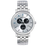 Fastrack, Men's Watch Dial It Up Collection Analog , Silver Dial Silver Stainless Steel Band, 3238SM01