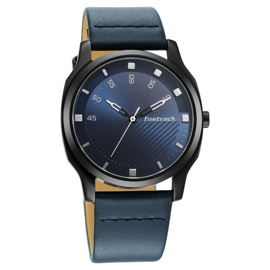 Fastrack, Men's, Analog Watch, Blue Dial, with Leather Band, FA-3255NL03