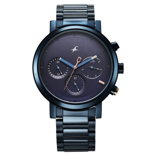Fastrack, Men's, Analog Watch, Blue Dial, with Stainless Steel Band, FA-3287KM08