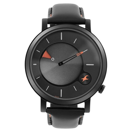Fastrack, Men's, Analog Watch, Black Dial, with Leather Band, FA-3287NL02