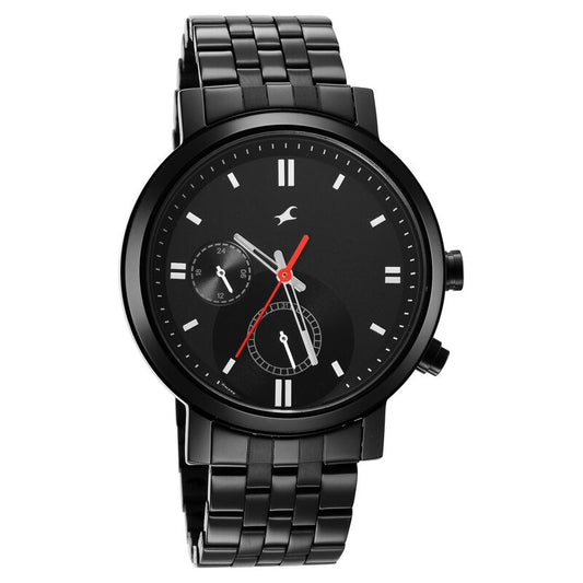Fastrack, Men's, Analog Watch, Black Dial, with Stainless Steel Band, FA-3287NM01