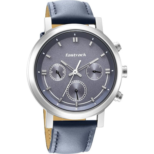 Fastrack, Men's, Analog Watch, Blue Dial, with Leather Band, FA-3287SL01