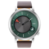 Fastrack Men's Watch Green Dial with Brown Leather Strap, 3287SL06