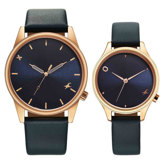 Fastrack, Unisex, Analog Watch, Blue Dial, with Leather Band, FA-3305WL01P