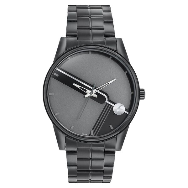 Fastrack Stunners Men's Watch Analog Grey Dial with Black Stainless Steel Band, 3305NM02