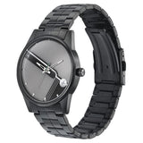 Fastrack Stunners Men's Watch Analog Grey Dial with Black Stainless Steel Band, 3305NM02