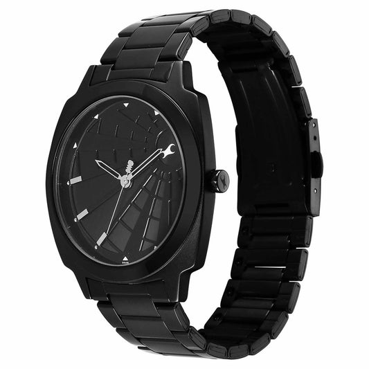 Fastrack, Men's, Analog Watch, Black Dial, with Stainless Steel Band, FA-3322NM01