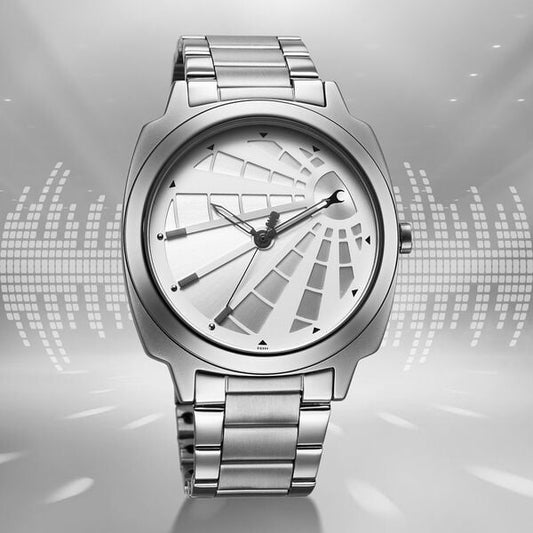 Fastrack, Men's, Analog Watch, Silver Dial, with Stainless Steel Band, FA-3322SM01