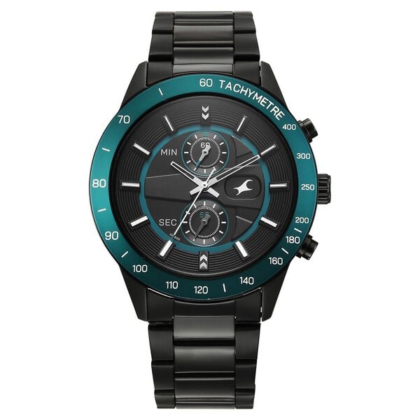 Fastrack, Men's, Analog Watch, Black Dial, with Stainless Steel Band, FA-3332KM01