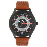 Fastrack, Men's Watch Analog, Black Dial Brown Leather Strap, 38050NL02