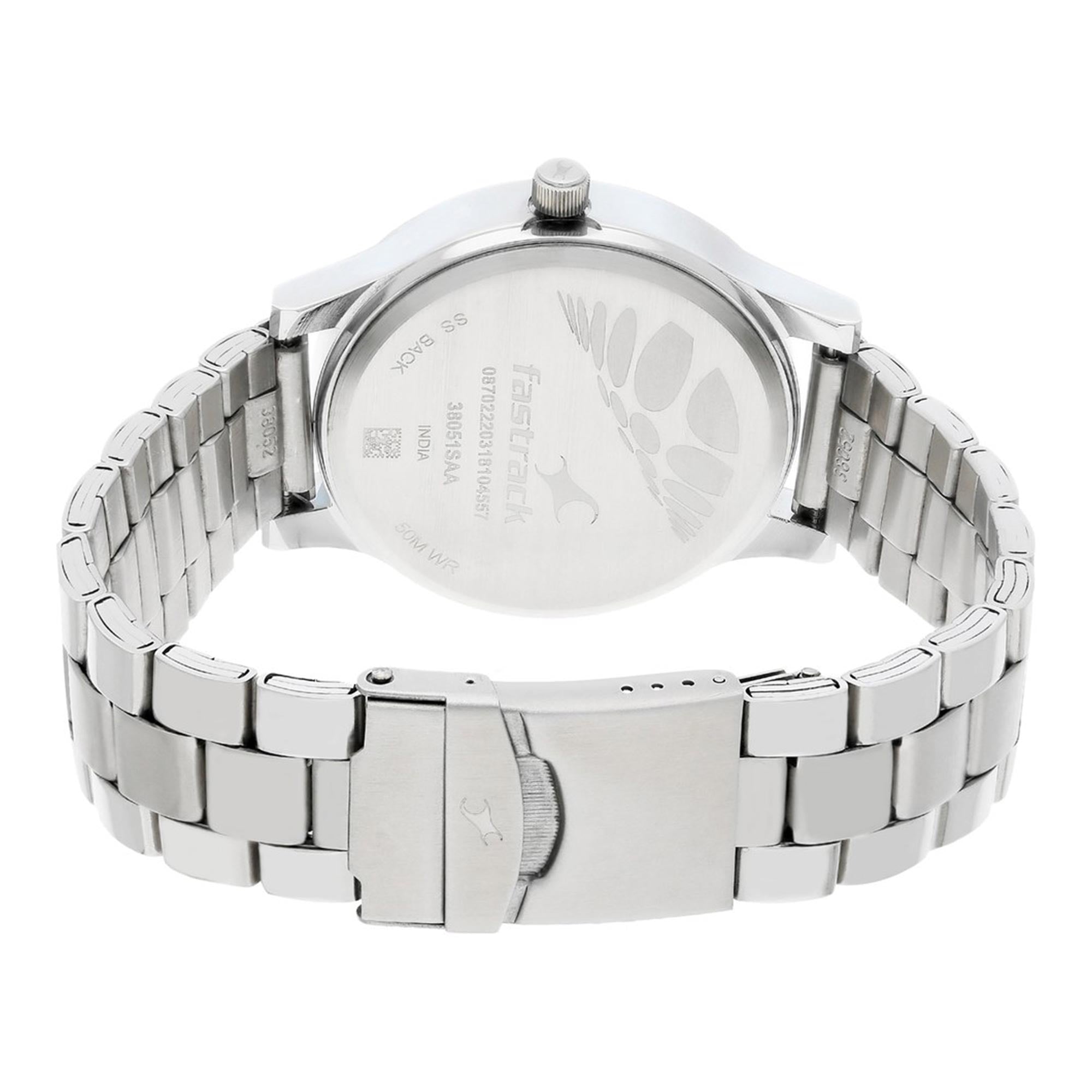 Fastrack, Men's, Analog Watch, Blue Dial, with Stainless Steel Band, FA-38051SM03