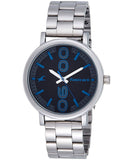 Fastrack, Men's Watch Bold Collection Analog , Black Dial Silver Stainless Steel Band, 38052SM07