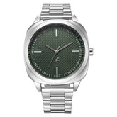 Fastrack Stunners Quartz Analog Men's Watch With Green Dial and Silver Stainless Steel Strap,38161SM01