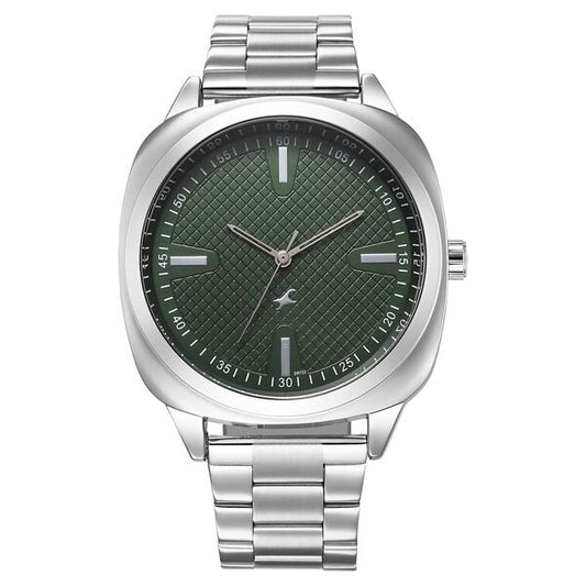 Fastrack, Men's, Analog Watch, Silver Dial, with Stainless Steel Band, FA-38161SM01