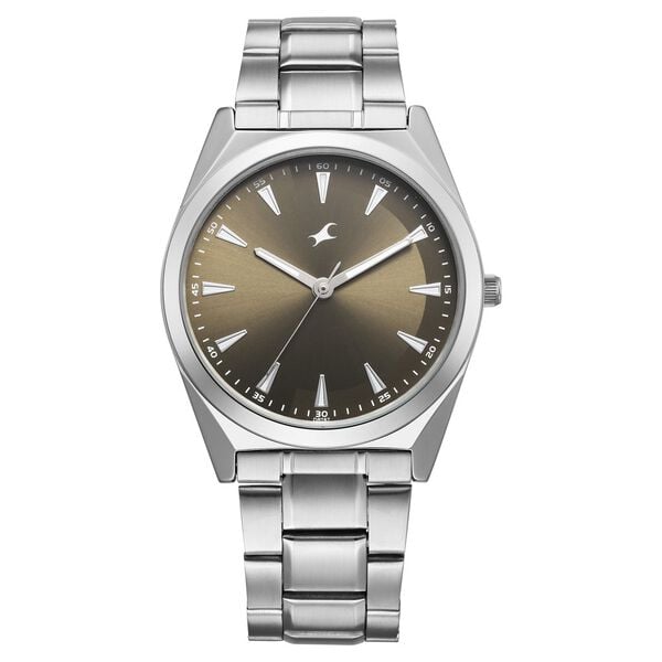 Fastrack, Men's, Analog Watch, Green Dial, with Stainless Steel Band, FA-38162SM02
