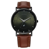 Fastrack, Men's, Analog Watch, Green Dial, with Leather Band, FA-38163NL01