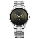 Fastrack Stunners Quartz Analog Men's Watch With Green dial and Silver Stainless Steel Strap,38163SM02
