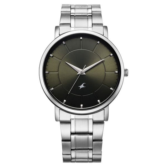 Fastrack, Men's, Analog Watch, Silver Dial, with Stainless Steel Band, FA-38163SM02