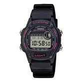 Casio Unisex Watch Digital Dial with Black Resin Strap, W-220H-1A2VDF