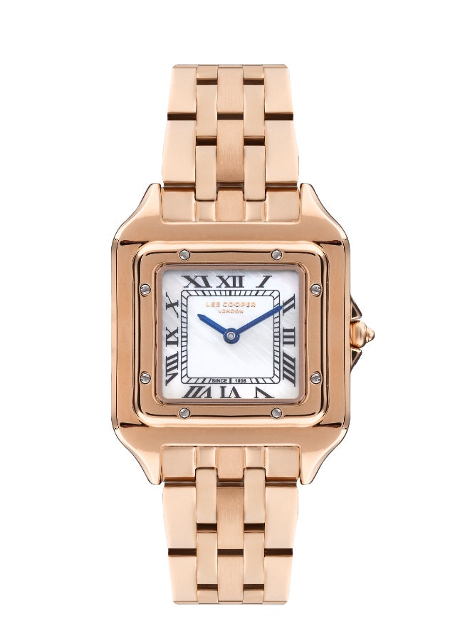 Lee Cooper, Men's, Analog Watch, Gold Dial, with Stainless Steel Band, LE-LC07866.420