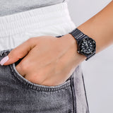 Casio Women's Watch Analog, Black Dial Black Resin Strap, LRW-200H-1BVDF