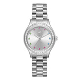 Beverly Hills Polo Club Women's Watch Analog Silver Dial Silver Stainless Steel Band, BP3639C.330