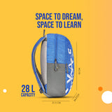 Skybags Brat Azure 18"Backpack, BRAT AZURE