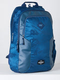 Wildcraft Dapper 30L Mountain Jacquard Navy Blue Laptop Backpack, DAPPER30BLU