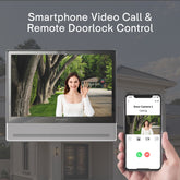 Commax Fine View 10 Inch Handsfree Smart Wall Pad with Memory Record and Smartphone Connectable, Neo Silver, CDV-1004QT