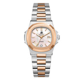 Beverly Hills Polo Club Women's Watch Analog Mother of Pearl Dial with Two-Toned Stainless Steel Band, BP3780X.520