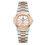 Beverly Hills Polo Club Women's Watch Analog Mother of Pearl Dial with Two-Toned Stainless Steel Band, BP3780X.520