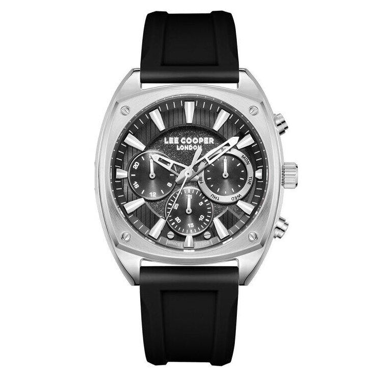Lee Cooper, Men's, Analog Watch, Black Dial, with Silicone Band, LE-LC08237.361