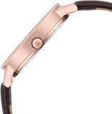 Titan Workwear Women's Watch Analog Black Dial With Brown Leather Strap, 2648WL04