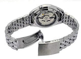 Seiko Men's Mechanical Watch,  Automatic 21 Jewels Grey Dial Silver Stainless Band, SNKL19J