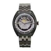 Titan Stellar Cupola Analog Men's Watch with Sun Moon Phase and Silver Dial Dark Gun Stainless Steel Strap, 10011QM02