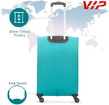 VIP Evolve Plus 55cm 4 Wheel Soft Trolley Teal Blue, EVOLVEPLUS55BLU
