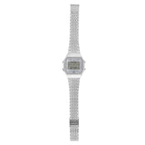 Casio Unisex Watch Digital Grey Dial with Silver Stainless Steel Strap, ABL-100WE-7ADF