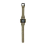 Casio Men's Digital Watch, Beige Dial With Brown Resin Band, W-217H-5AVDF
